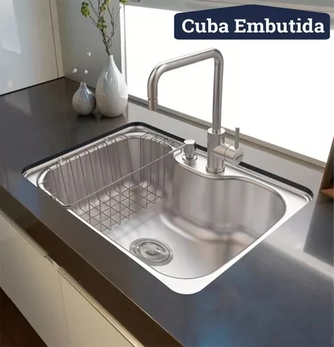 Imagem ilustrativa de Cuba inox com torneira